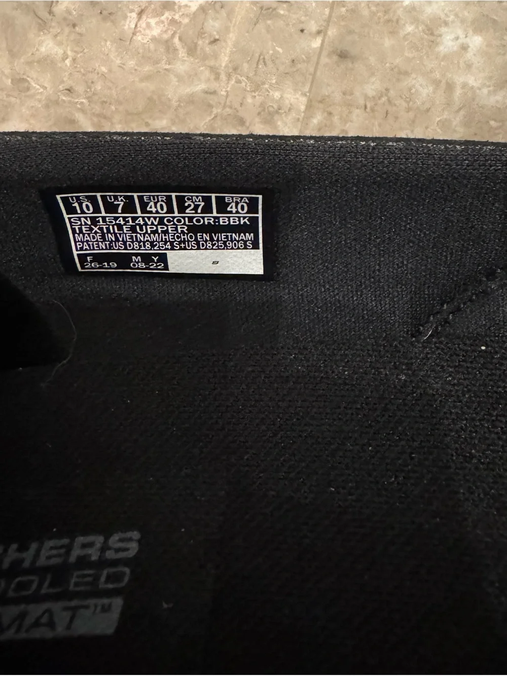 Skechers Work Slip Resistant Shoes Women's Size 10 Black Air Cooled Goga Mat